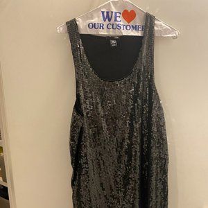 H&M Sequin Mini Tank Dress Size M